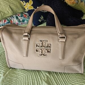 Tory Burch Beige Leather Satchel